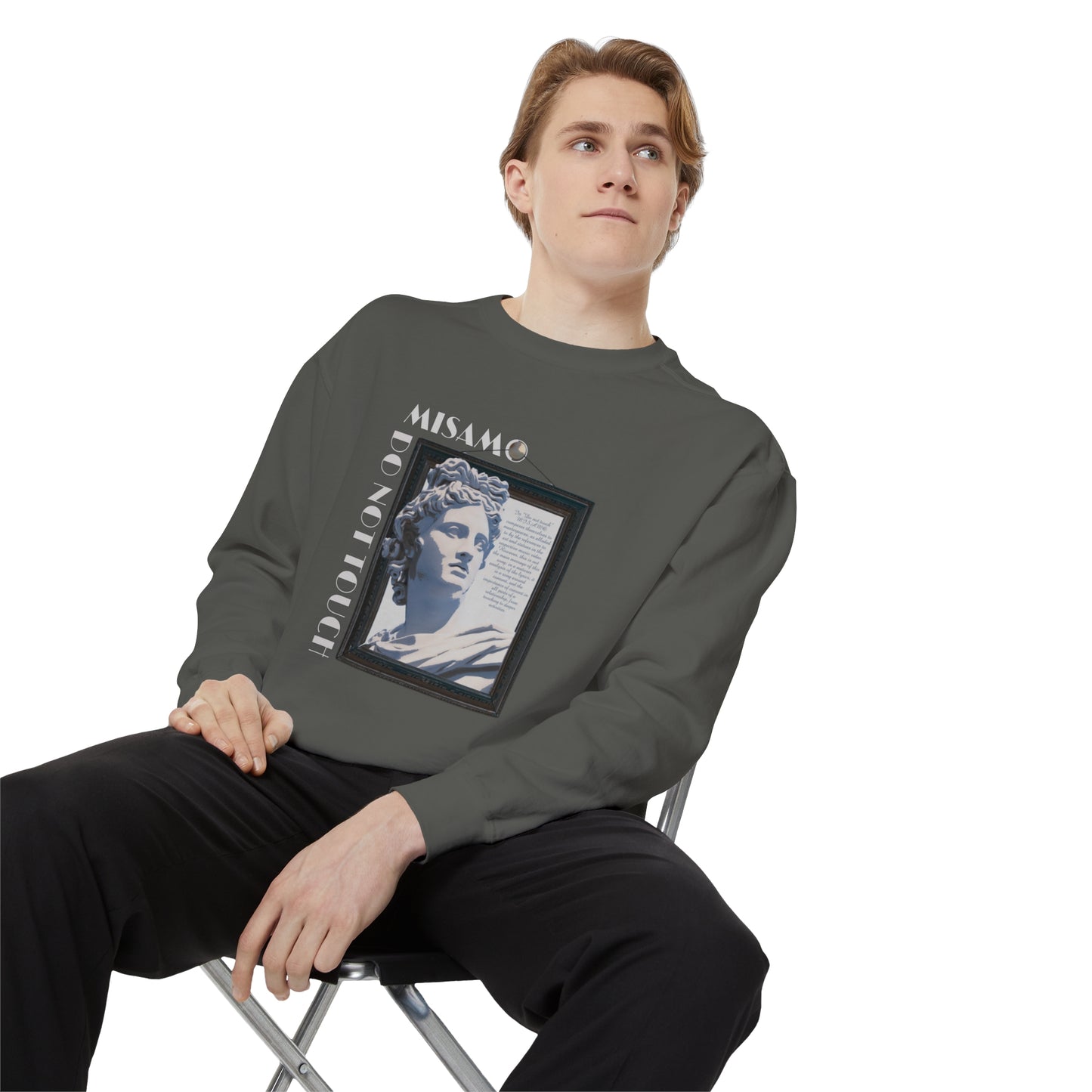 "Do Not Touch" Unisex Garment-Dyed Sweatshirt