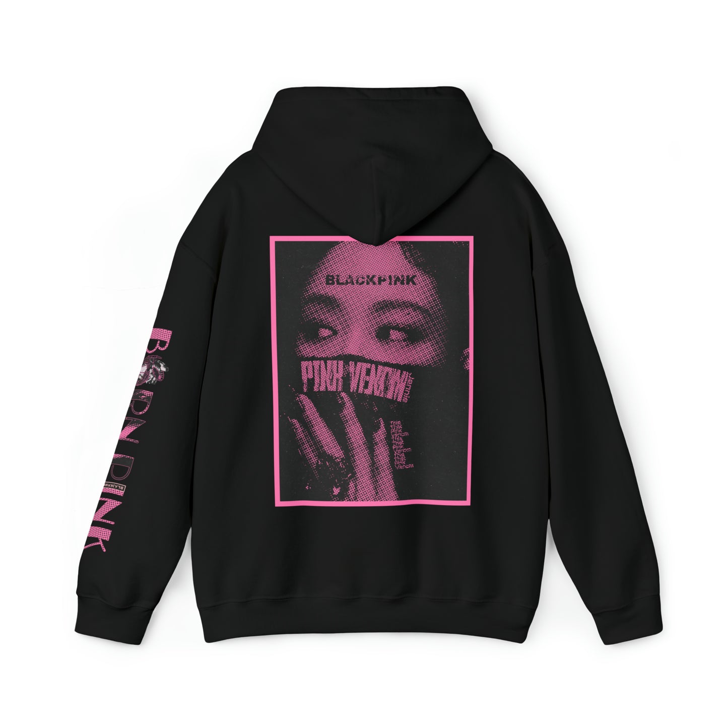 " Pink Venom Jennie" Unisex Heavy Blend™ Hooded Sweatshirt
