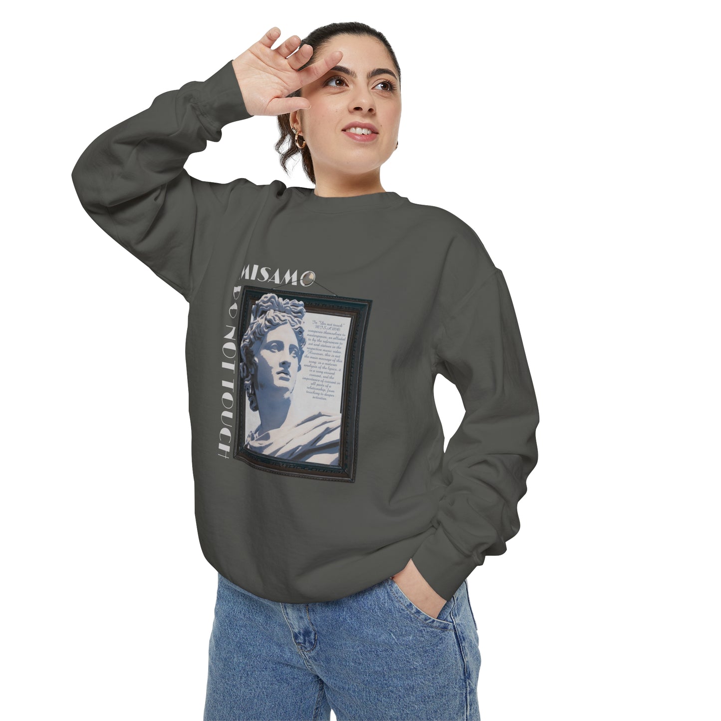 "Do Not Touch" Unisex Garment-Dyed Sweatshirt